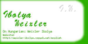 ibolya weixler business card